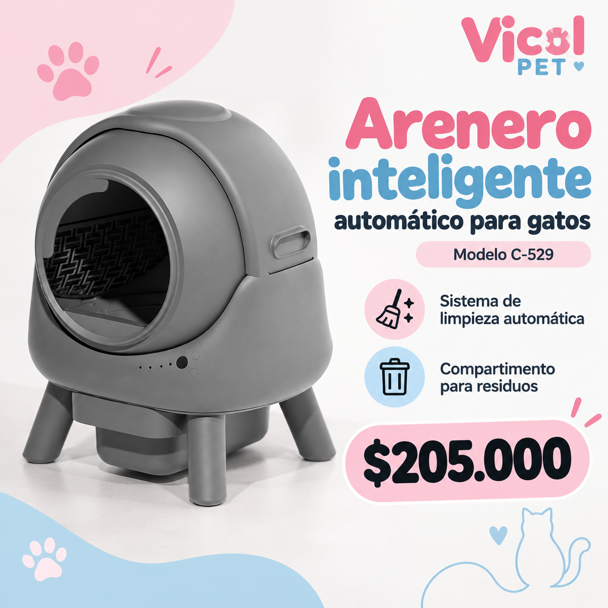 Arenero inteligente automático C-529