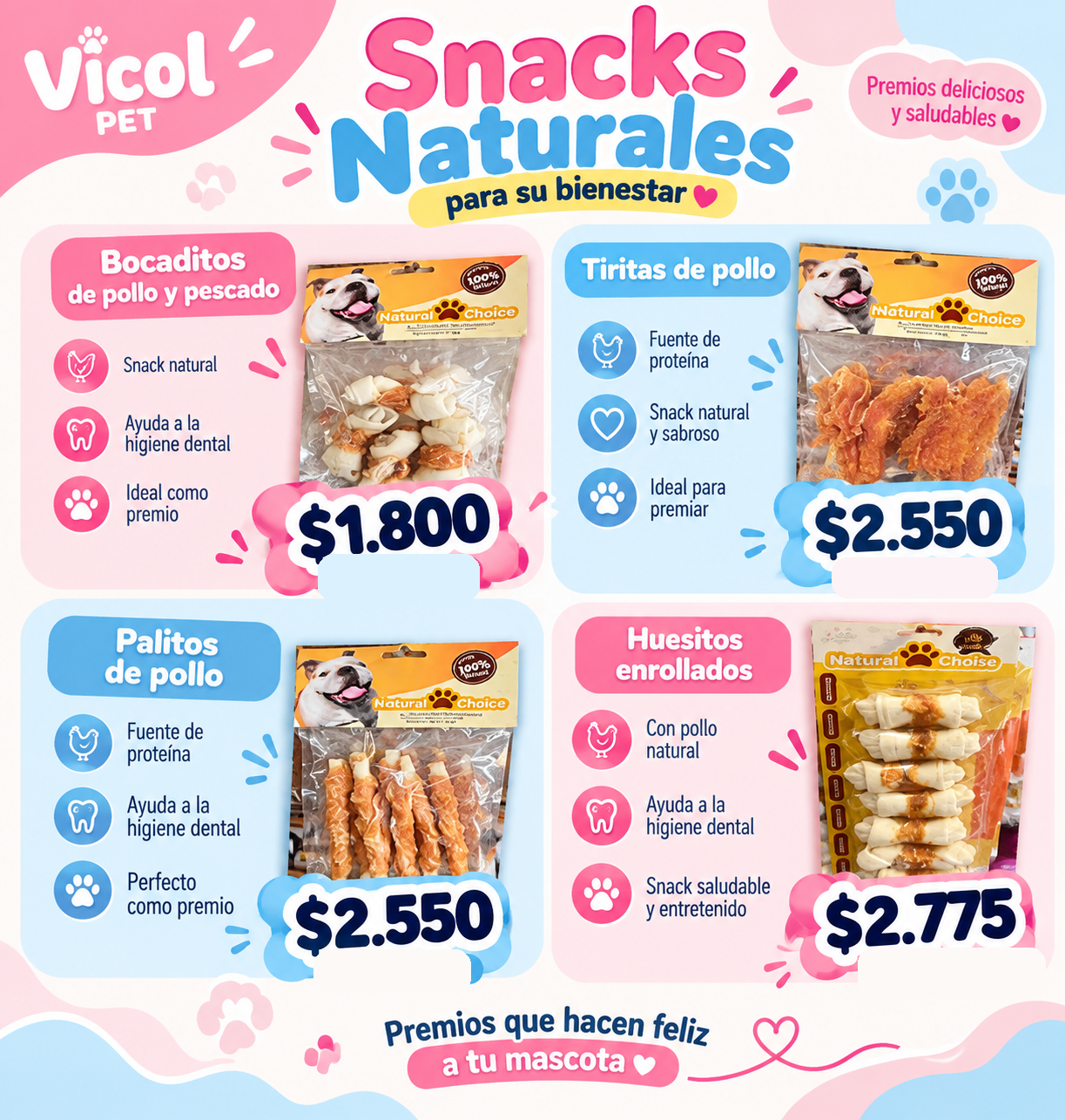 Natural Choice snacks naturales para perros