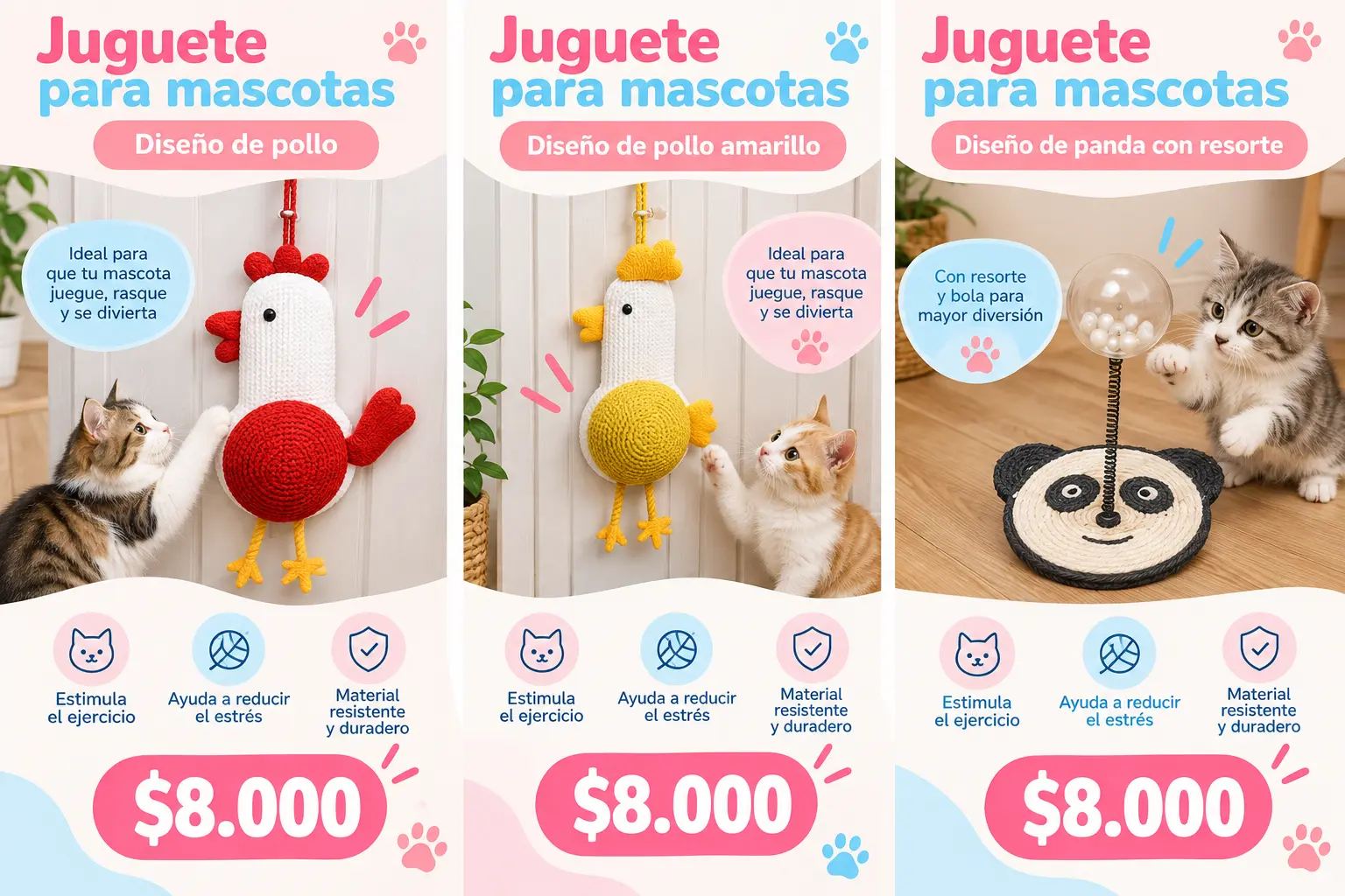 Juguete rascador para gatos